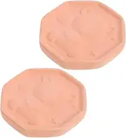 NAMOARLY 2pcs Reusable Softener Discs Terracotta Sugar Keeper for Kitchen Softening Savers Food Storage Containers Storage Discs