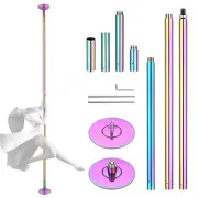 Yescom Static Spinning Dancing Pole Kit 11FT for Party Club Exercise,Colorful