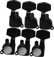 UPKOCH 6pcs Acoustic Guitar Tuning Pegs with Locking Mechanism Chrome Guitar Knobs Precise Tuning