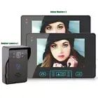 7" Wireless Video Doorbell Intercom IR Night Vision Camera 2 Monitor AU Stock