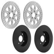 4x Front Rear Brake Rotors For Harley Tri Glide Ultra FLHTCUTG Freewheeler 15-23