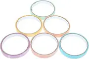 Kisangel 6Pcs DIY Adhesive Sticky Ball Tape Decompression Rolling Tapes for Safe and Macaron Style Crafting for Home and Office