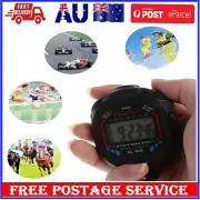Chronograph Sport Timer Stopwatch Digital Professional Handheld LCD with String