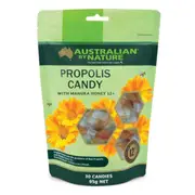 Australian by Nature Propolis Candy with Manuka Honey 30 Candies