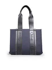 Navy Medium Woody Tote Bag