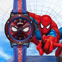 在飛比找蝦皮購物優惠-蜘蛛人手錶 兒童男孩小學生漫威蜘蛛俠防水石英手錶卡通夜光指針