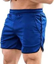 Men Fitness Shorts Quick Drying Gym Beach Shorts Summer Lounging Sport Workout Running Short Pants with Pockets BBZY