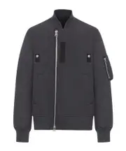 Sacai Zipped Jacket 1,2 Black