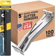 Heavy-Duty 5 Inch Gutter Clips - 100 Pack for Quick Installation & Reinforcement