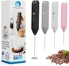 Electric Milk Frother Handheld, Battery Operated Whisk Beater Foam Maker for Cof