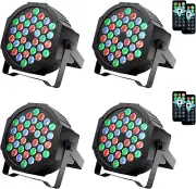 Dj Lights, 36 LED Par Lights Stage Lights with Sound Activated Remote Control &