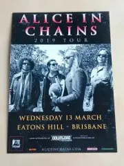 ALICE IN CHAINS - 2019 AUSTRALIA TOUR - LAMINATED PROMO TOUR POSTER - OFFICIAL!!