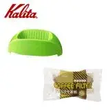 在飛比找遠傳friDay購物優惠-KALITA Caffe Uno隨身咖啡濾杯(青草綠)+濾紙
