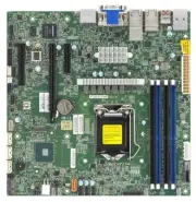 ^Supermicro X12SCZ-TLN4F Server Mainboard (BULK/LGA1200/mATX/2x10Gbs)
