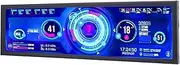 8.8in Computer Temp Monitor, PC Temperature Display Sensor Panel IPS Mini Secondary Screen, CPU RAM HDD Data FPS Monitor, USB C PC Sensor Panel Display for Desktop Chassis