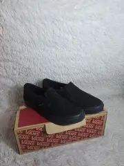 Black Slip On Vans Womens Size 7.5
