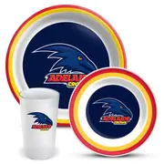 Adelaide Crows AFL 3 Piece Melamine Dinner Set