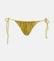 [Bananhot] Bananhot Cherry ruched bikini bottoms AU 12 green