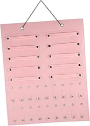 DINGHONGLI Hairpin Jewelry Hanging Bag Travel Storage Bag Bow Organizer for Girls Hair Bows Travel Jewelry Sundries Hanging Bag Ring Holder Felt Hanger Baby Pink Dropshipping/171, 76543