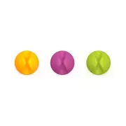 6pc BlueLounge CableDrop Desk Cords/Wire/Earphones Organiser/Holder 2.9cm Bright