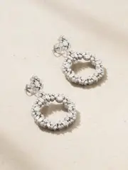 [Suzanne Kalan] Suzanne Kalan - La Fantaisie 18-karat White Gold Diamond Earrings - One size One size Gold