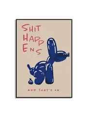[Namly Design] Blue Balloon Dog Poster