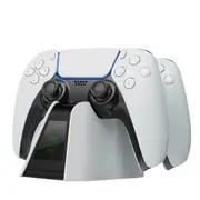 LED Light Controller Handle Charger Base Dual Fast Charging Dock For PS5 White