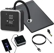 Tire Inflator Portable Air Compressor | Wireless Car Tire Inflator | Electric Cordless Wireless Rechargeable Automatic Tool for Motorcycle Bicycles Auto