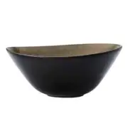 Oneida L6753059762 Rustic Chestnut 14 oz Two-Toned Porcelain Soup Bowl - 3 Doz