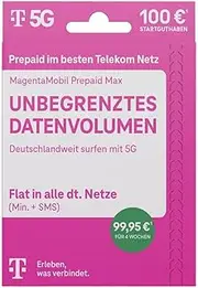 Deutsche Telekom Magenta Mobile Max Prepaid SIM Card Without Contract