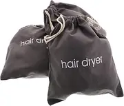 Anneome 3pcs Drawstring Hair Dryer Bags Travel Hair Tool Storage Pouches for Bathroom Makeup Organizers for Easy Packing and Dust Protection