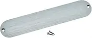KAISH 32mm Metal Blank Control Plate No Hole Aluminum Anodized Tele Control Plate for Fender Telecaster Silver