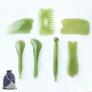 YUYONGTANG 7 Pieces Gua Sha Scraping Massage Tool,Natural Resin GuaSha Tool Mass