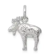 Sterling Silver 3-D Moose Charm