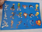 Vintage Looney Tunes Tweety Taz Bugs Bunny Daffy Duck Y2K sticker 3 sheets NEW