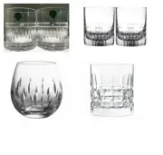 Waterford Assorted Stemless Whiskey Glasses H1149 Set of 6