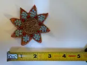 Embroidered Patches Iron Sew On Patch Badge star flower ancient