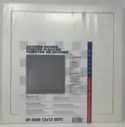 ACUDOR Z91212SCWH UF-5500 Metal Access Panel 12'' X 12''