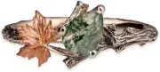 Natural Moss Agate Ring for Women 925 Sterling Silver Green Agate Ring Promise R