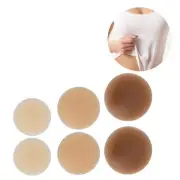 Reusable Adhesive Silicone Pasties Round Bra Paste Safe Adhesive Nippleless