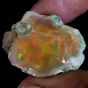Enchant Ethiopian 09.80 Ct "Play-Of-Color" Fire Opal Raw/Rough Specimen Gemstone