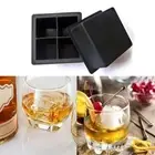 4 Grids Ice Lattice Large Ice Cube Mould Ice Maker Mold Square Ice Cube Tray