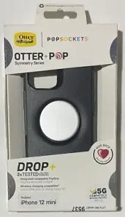 Otterbox Otter+Pop PopSockets Symmetry Series For iPhone 12 Mini Black Silver