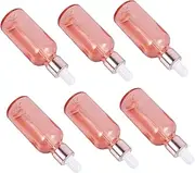 Beavorty 6pcs Round Shoulder Perfume Dropper Bottles Essential Oil Bottles Refillable Leakproof Travel Size for Aromatherapy