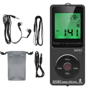 AM FM Portable Radio Personal Radio with Headphones Walkman Radio with2102