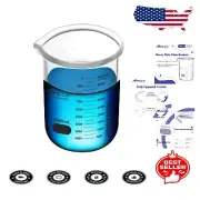 170oz Borosilicate Glass Beaker - Heavy-Duty Lab Equipment, ASTM Compliant