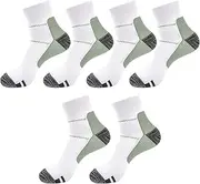 [Zssxysm] 3 Pairs Sports Compression Socks for Men & Women, Plantar Fasciitis Compression Socks, Support Stockings, Thrombosis Stockings, Running Socks, Compression Socks for Road Bike, Jogging, Travel,