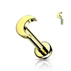 Piercing Labret Ear Titanium Golden Moon