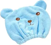 CANIGHT Cartoon Dry Hair Hat Hair-drying Cap Animal Pattern Elastic Bathing Hat Quick Dry for All Ages
