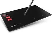 G20 Graphic Tablet 21.4 * 14.4cm Large Board Phone Painting Area with 8192 Levels Pr ure Passive Pen 5080 LPI Black One Size
